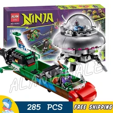 285pcs New Ninja T-Rawket Sky Strike Rocket 10263 DIY Model Building Blocks Children Toy Bricks Movie Games Compatible with Lego