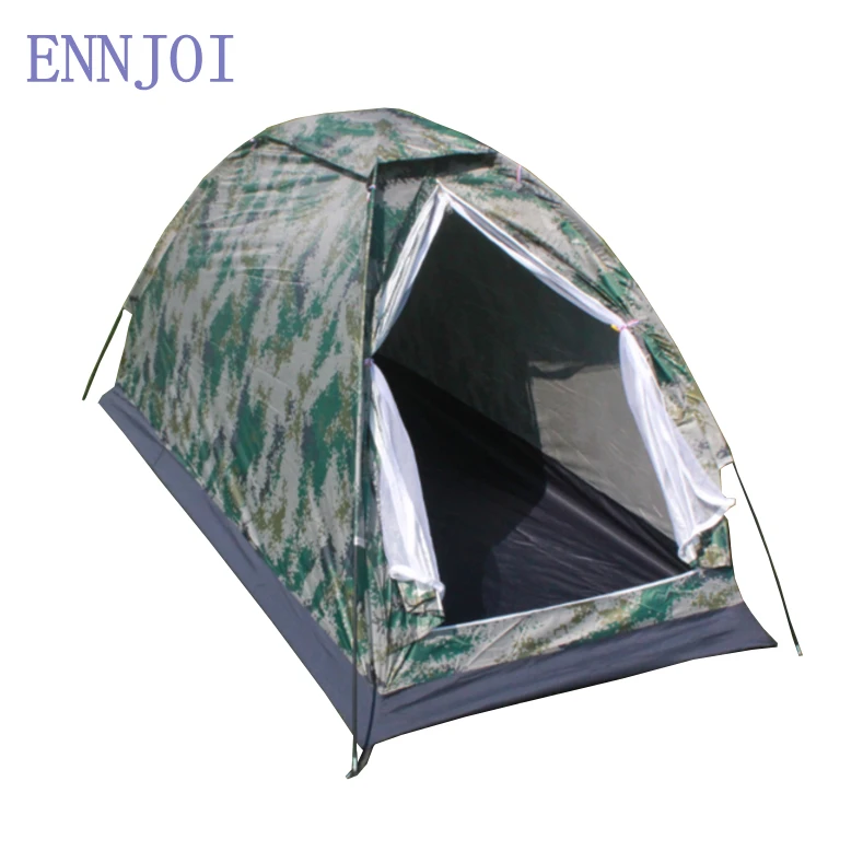 

Outdoor Camping Beach Portable Tent for 1 or 2 Person Single Layer Tents Waterproof Polyester Camouflage Camping Tent