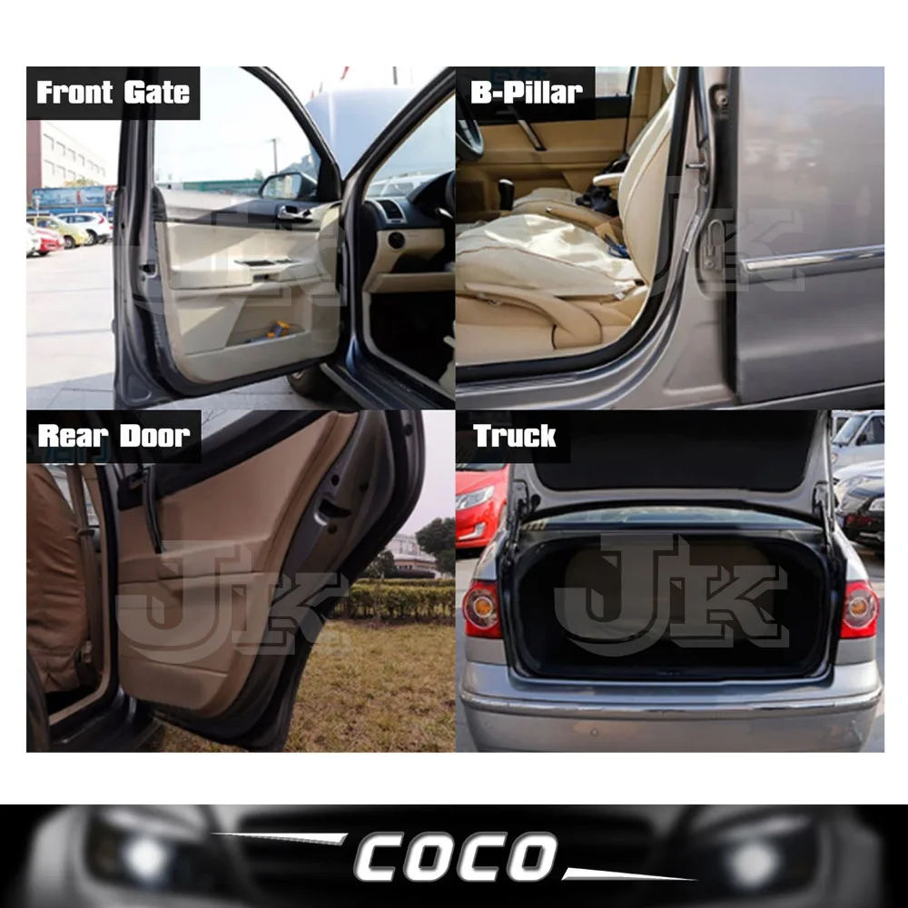 Car Truck Exterior Parts 300 Rubber Seal Metal Trim