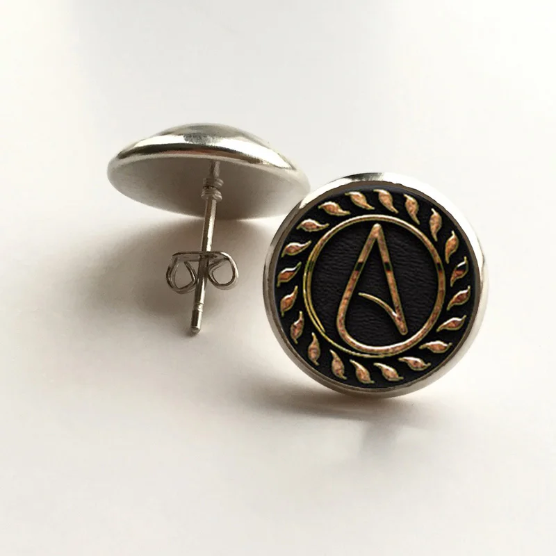 1 шт. подвеска Atheist ювелирные изделия стеклянное ожерелье с кабошоном|glass cabochon