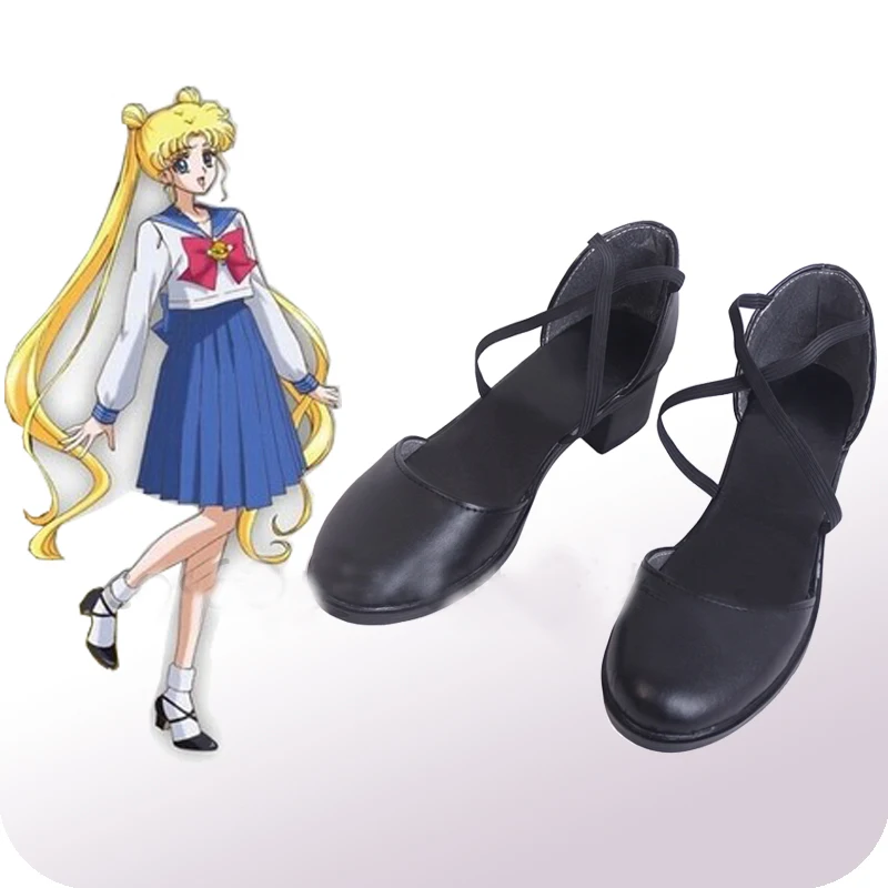 

Sailor Moon Tsukino Usagi Cosplay Shoes Boots Halloween Carnival Cosplay Costume Accessories