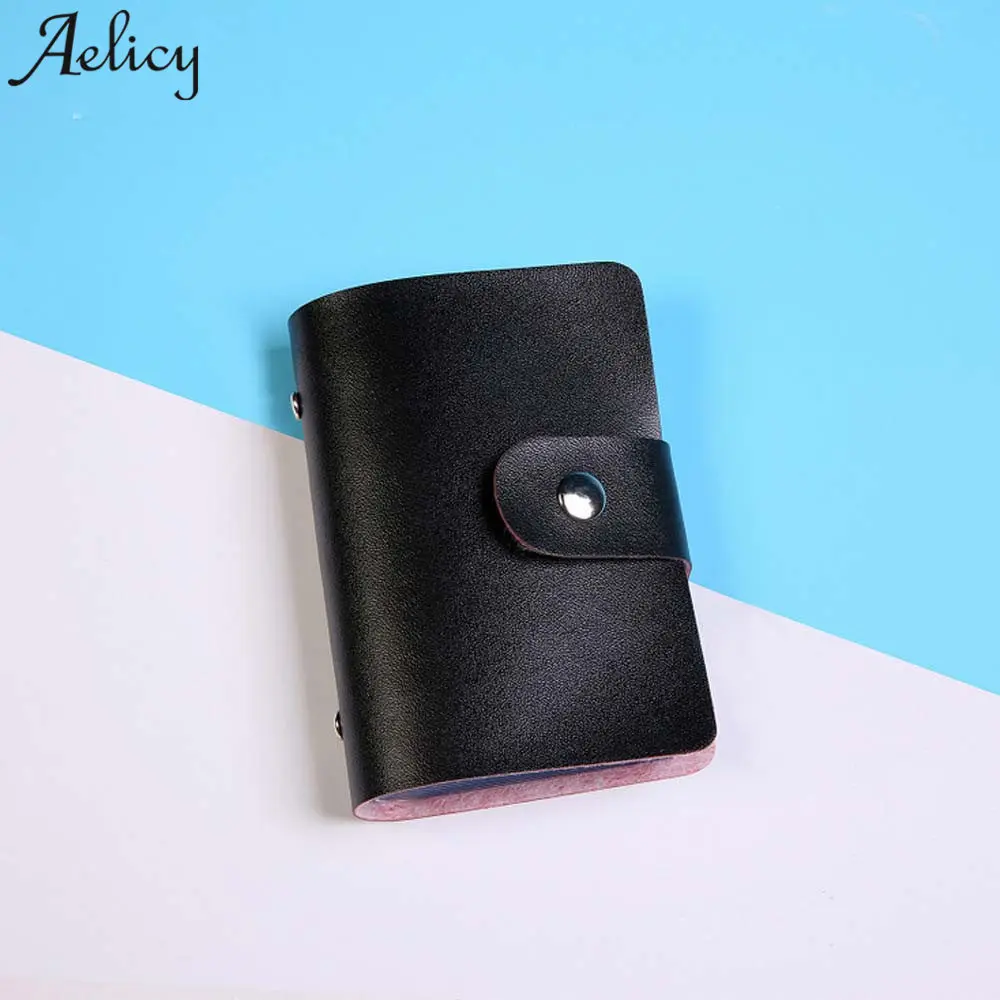 

Aelicy 2018 New Men's Women Leather Credit Card Holder/Case Card Holder Wallet Leather Business Card Case for Men Card Package