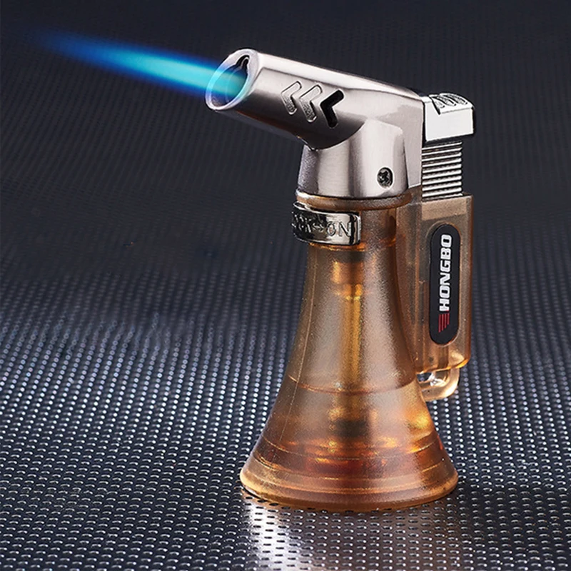 

Pipe Lighter Spray Gun Compact Butane Jet Cigar Lighter Torch Turbo Lighter 1300 C Flated Windproof Metal Jet Lighter NO GAS