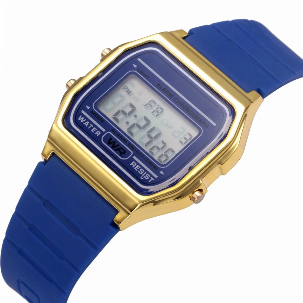Модные женские часы электронные цифровые женские спортивные наручные часы модные цвета силиконовый ремешок повседневные часы Reloj Mujer@ 50