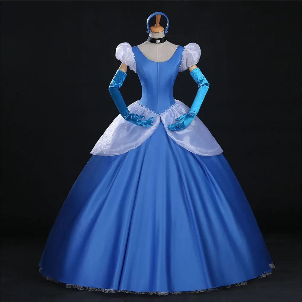 Косплэй DIY платье Золушки, костюм для женщин платье принцессы для Золушки версия 2 платье индивидуальный заказ L320