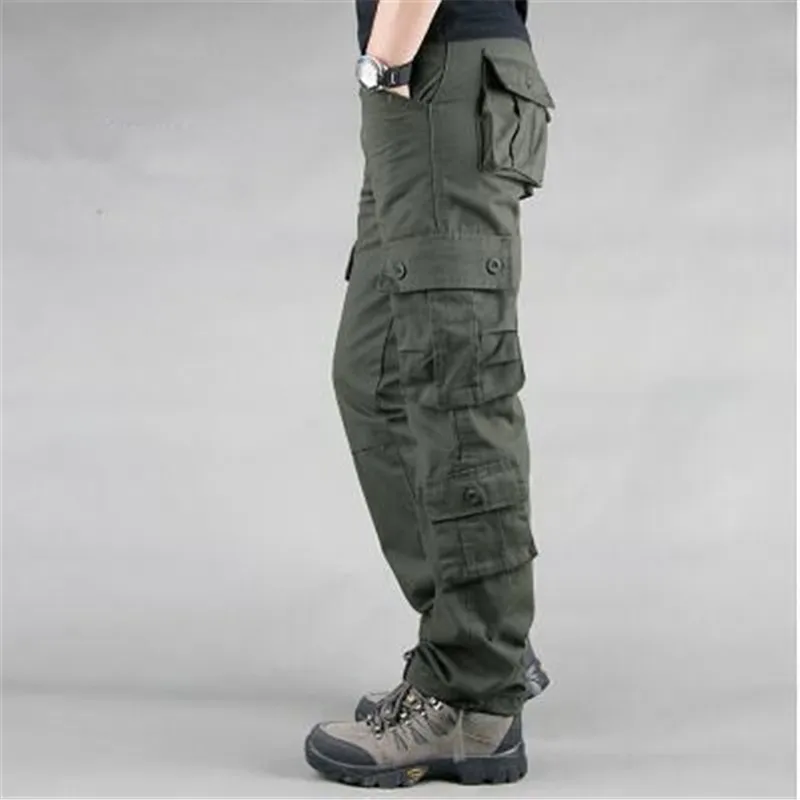 Billig Neue SWAT Kampf Militärische Taktische Hosen Männer Große Multi Tasche Armee Cargo Hosen Beiläufige Baumwolle Outdoor Atmungsaktive Hose Männer