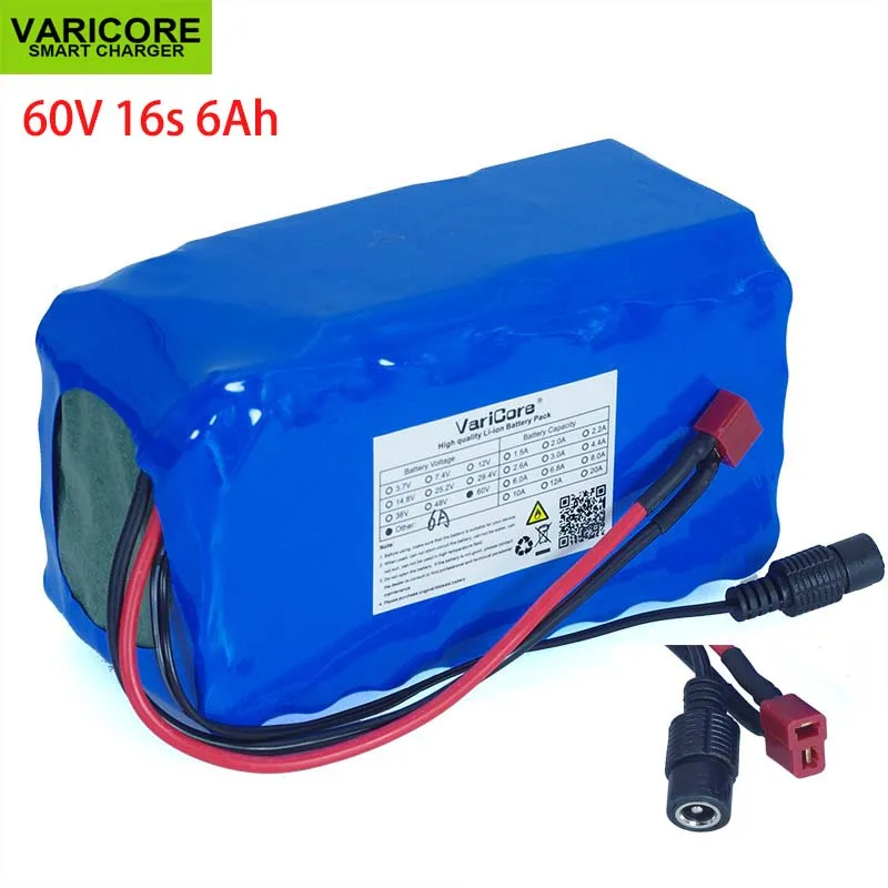 60 v 16S2P 6Ah 18650 литий ионный аккумулятор 67 2 6000 mah Ebike Электрический велосипед Скутер с