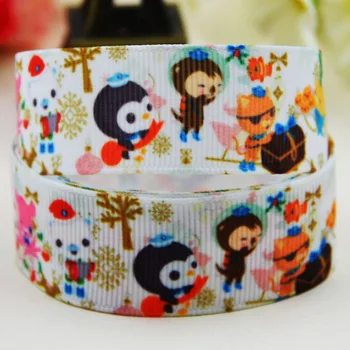 

7/8'' 22mm,1" 25mm,1-1/2" 38mm,3" 75mm The Octonauts Character printed Grosgrain Ribbon party decoration X-02150 10 Yards