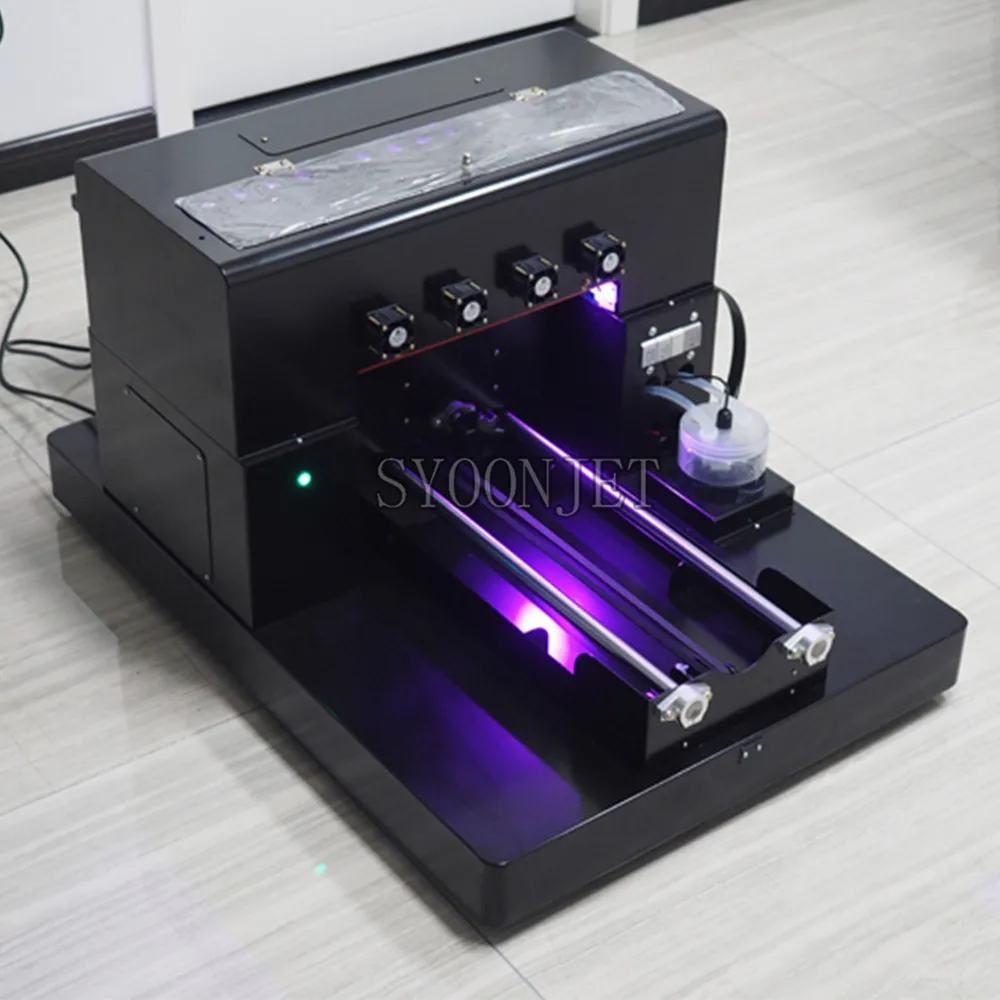  Factory UV printer A3 UV Flatbed Printer a3 for Pen Phone Case Lighter TPU PVC Metal Wood 3D emboss