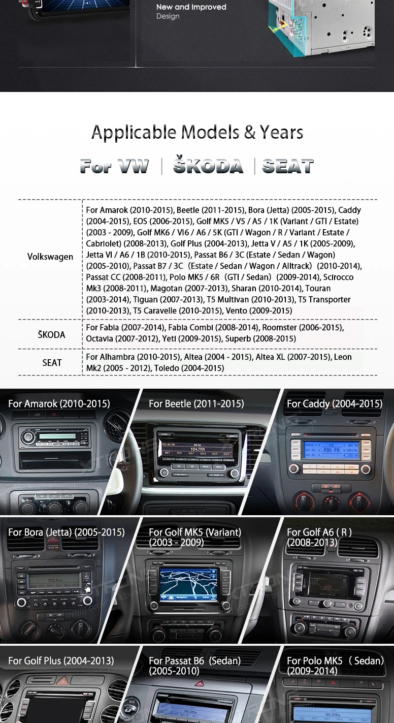 Clearance 8" Special Car DVD for Seat Altea 2004-2015 & Seat Altea XL 2007-2015 & Seat Leon (MK2) 2005-2013 & Seat Toledo 2004-2015 2