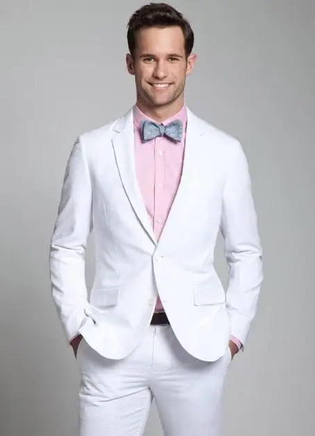 2018 White Wedding Men Suit Simple Clic Suits Grooms Best 2018 White Wedding Men Suit Simple Clic Suits Grooms Best Dress Beach Summer Jacket