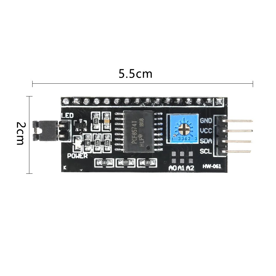 LCD1602 Адаптер доска IIC/I2C Интерфейс 5 V модуль преобразователя IIC I2C TWI последовательный интерфейс SPI доска для Arduino LCD1602 Дисплей