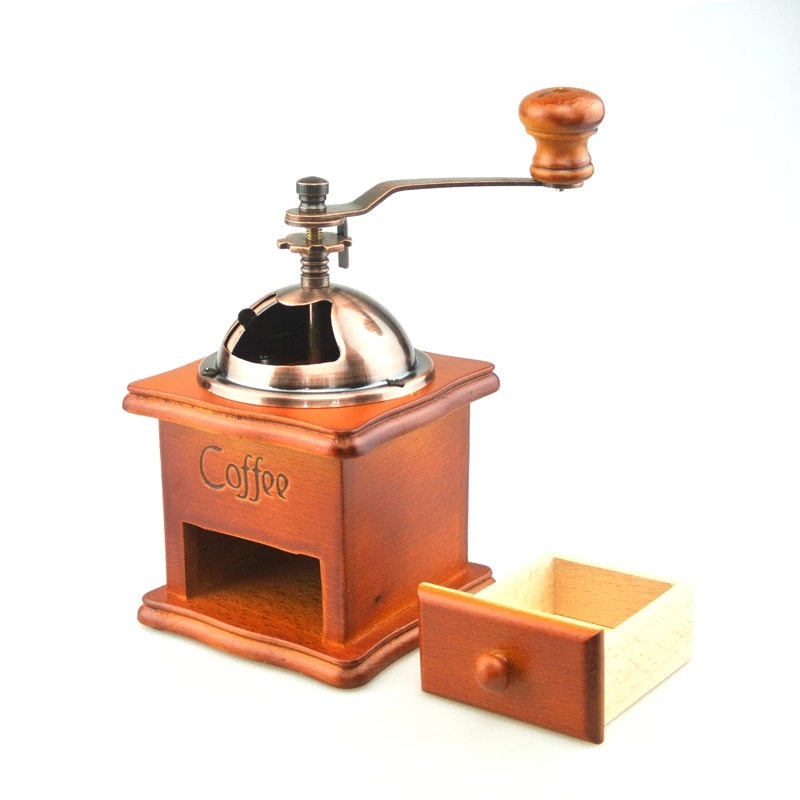 Coffee Grinder Manual Hand Coffee Maker Burr Corn Mill Grinders Portable Coffee Mill Machine ...