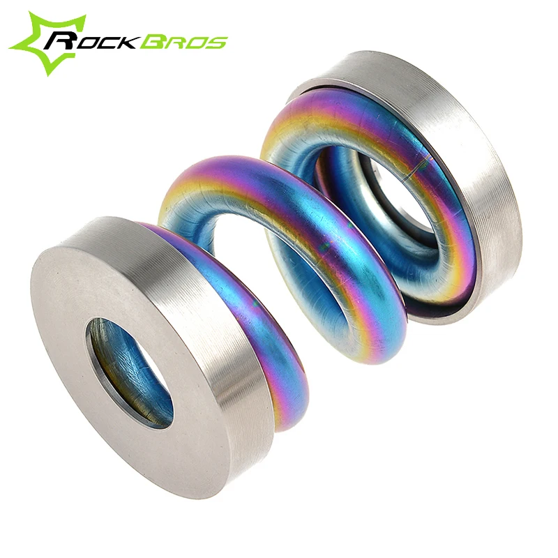 

ROCKBROS Bicycle Parts Mountain Road Bike Spring Rear Coil Shock Shox for Brompton Bicycle Titanium Rear Coil Spring Suspension