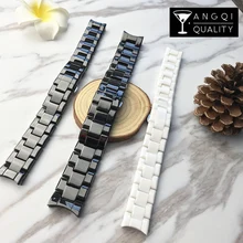 22 мм, 18 мм, керамический ремешок для часов, для часов Армани 1410, 1412, 1418, 1473, 1402, Valente AR, ремешок на запястье, брендовый ремешок для часов для мужчин и женщин