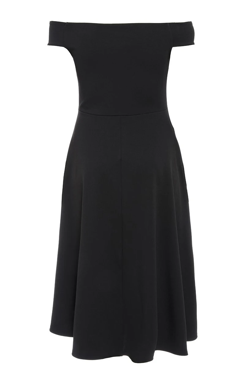 Black-Plus-Size-Dip-Hem-Knot-Front-Evening-Dress-LC610340-2-5