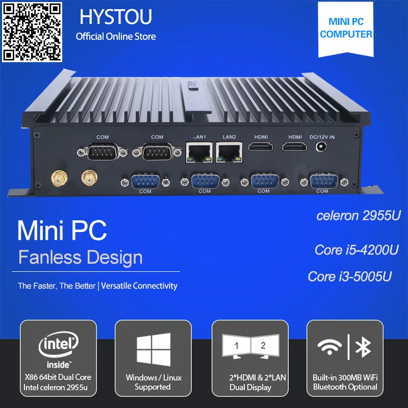 Lowest Price 6rs232 com HTPC dual core HD graphics celeron 2955U mini pc dual NIC dual HDMI Windows 10 industrial mini pc I3/I5/I7 with wifi Lowest Price 6rs232 com HTPC dual core HD graphics celeron 2955U mini pc dual NIC dual HDMI Windows 10 industrial mini pc I3/I5/I7 with wifi
