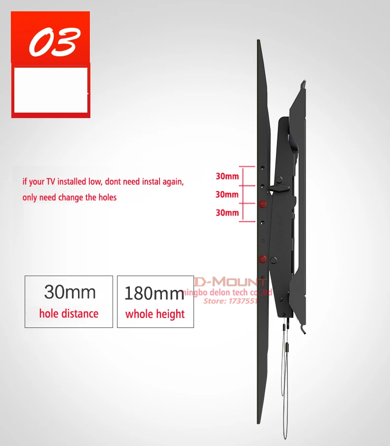 NB DF70-T популярный 5"-70" 125lbs металлический большой механизм подъема для телевизора артикуляционный кронштейн ЖК-дисплей настенный стенд наклон вниз вверх и вниз крепление для телевизора