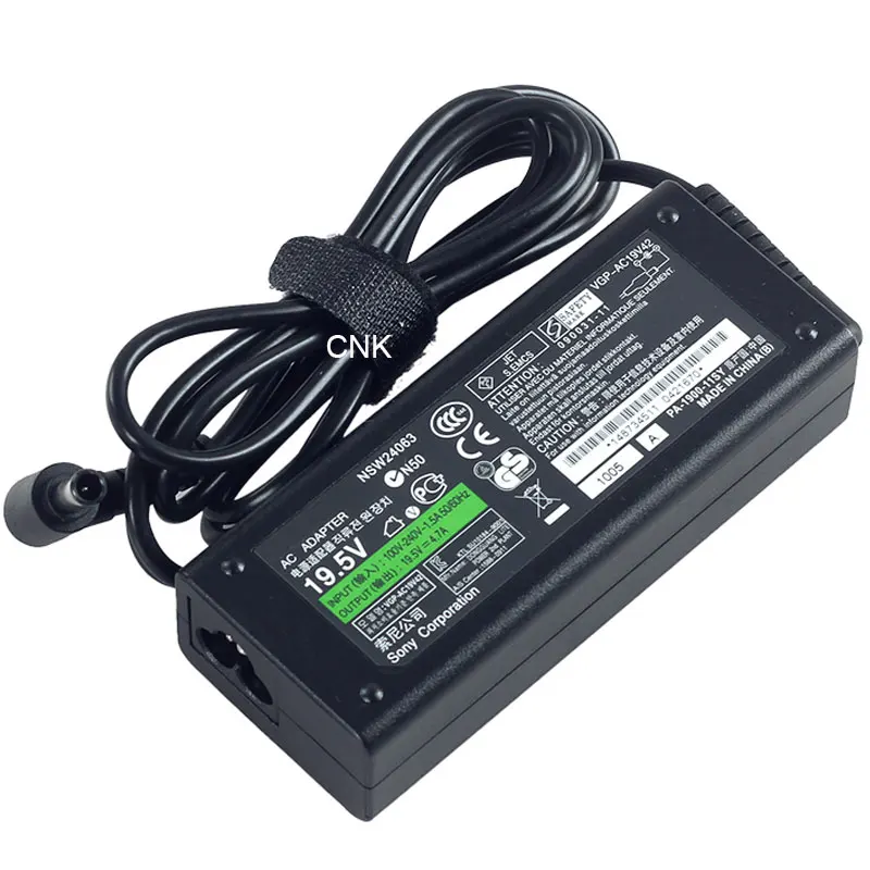 90w 19,5 V 4.7A 6,5*4,4mm адаптер питания ноутбука для sony Vaio VGP-AC19V31, VGP-AC19V32, VGP-AC19V35