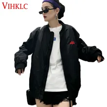 Шикарный Демисезонный новые Ins Американский хип-хоп Бейсбол равномерное Harajuku BF Штормовка свободные Для женщин пальто студенты прилив X169