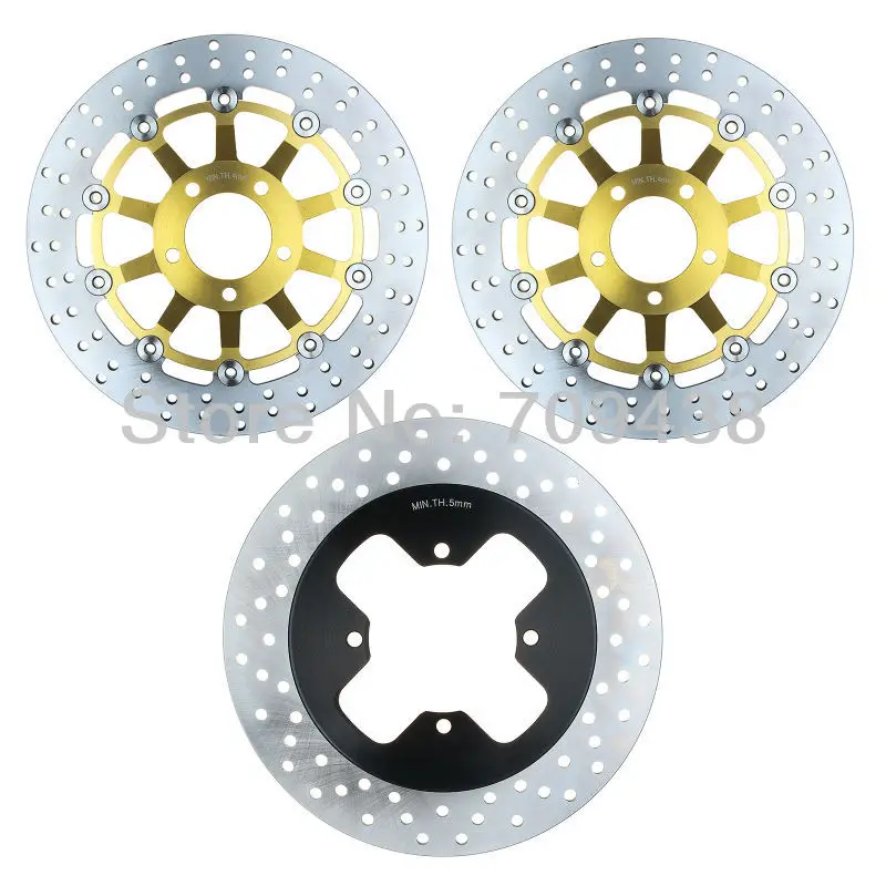 

Full Set Round Front+Rear Brake Disc Rotor For SUZUKI GSX 600 750 GSX600 GSX750 F 1989-1997 1990 1991 1992 1993 1994 1995 1996