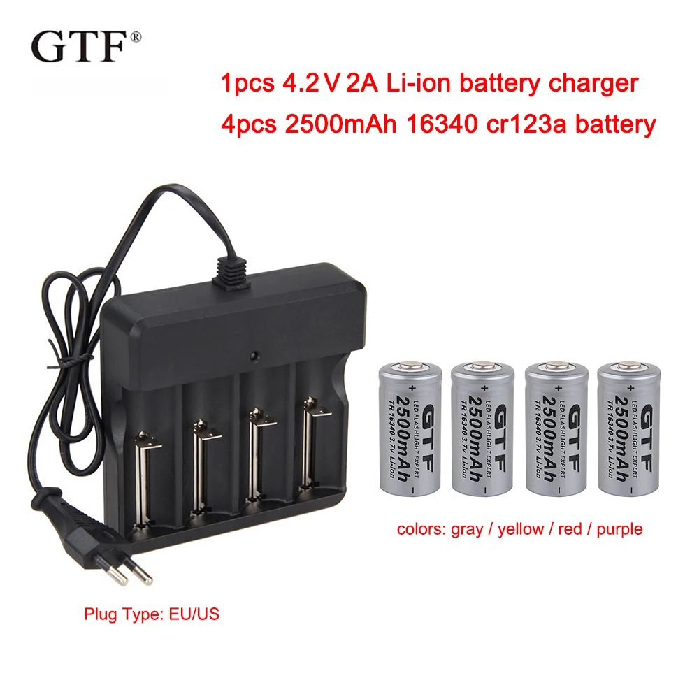 4 sztuk 3.7V 2500mah 16340 baterii CR123A Li ion akumulatory + 1 sztuk ue/usa 4.2V 2A li ion ładowarka AC100 240V w Ładowarki od Elektronika użytkowa na 4 sztuk 3.7V 2500mah 16340 baterii CR123A Li ion akumulatory + 1 sztuk ue/usa 4.2V 2A li ion ładowarka AC100 240V w Ładowarki od Elektronika użytkowa na