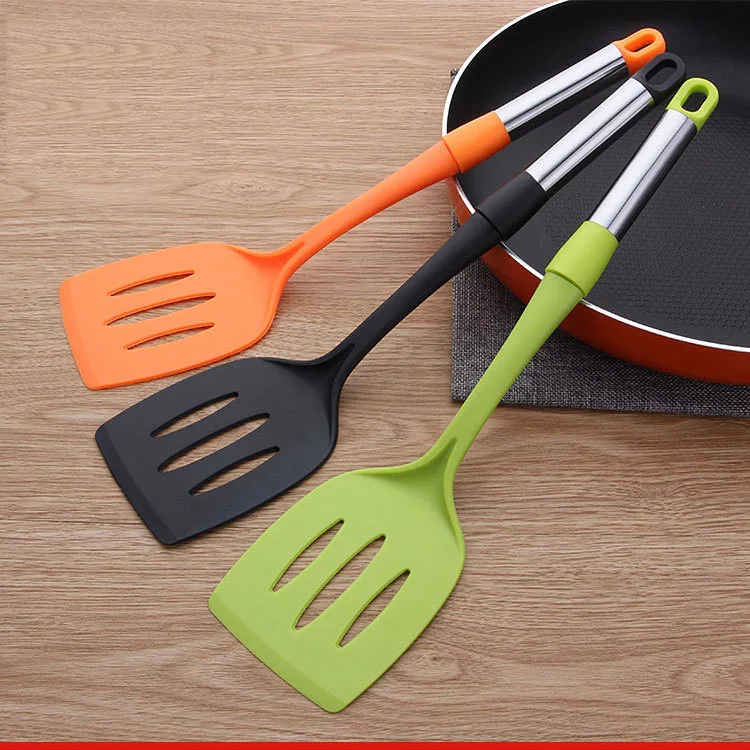 

Kitchen Utensils Nonstick Cooking Spatula Nylon Heat-Resistant Slotted Spoon Scoop Turner Kitchen Cooking Tools