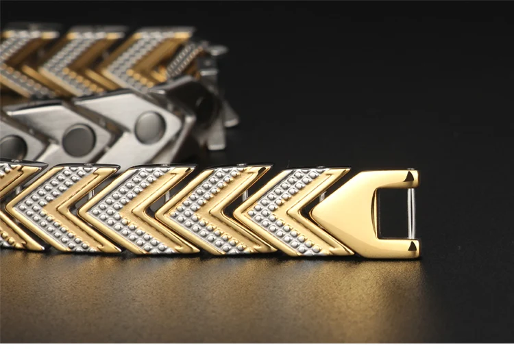 TrustyLan, распродажа, золотые мужские ювелирные изделия из нержавеющей стали 316L, модные магнитные мужские браслеты, мужские браслеты,, браслет Heren