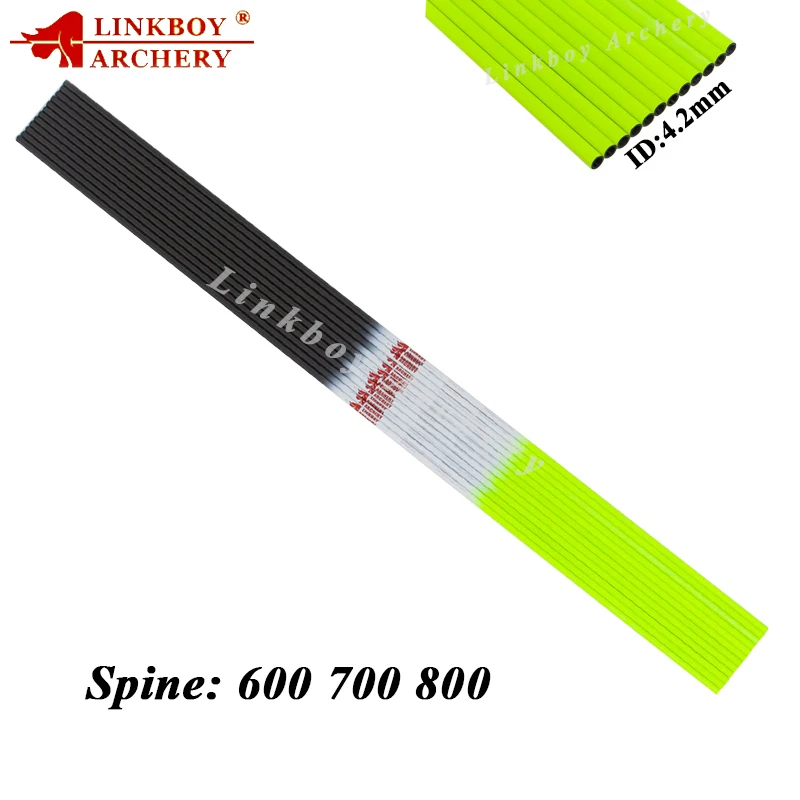 Linkboy стрельба из лука чистый углерод стрелка валы ID4.2mm 30 дюймов SP600 1000 изогнутый