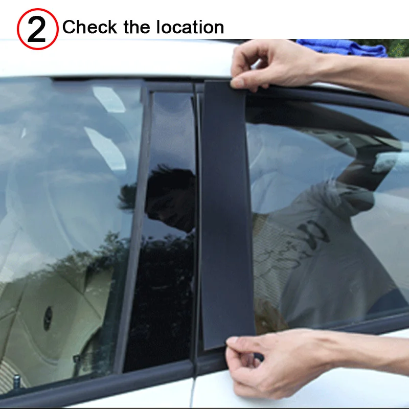 Черное автомобильное окно b-столбы декоративная наклейка подходит для Kia K2 K3 K4 K5 Cerato KX3 KX5 2005- Авто Стайлинг отделка Аксессуары