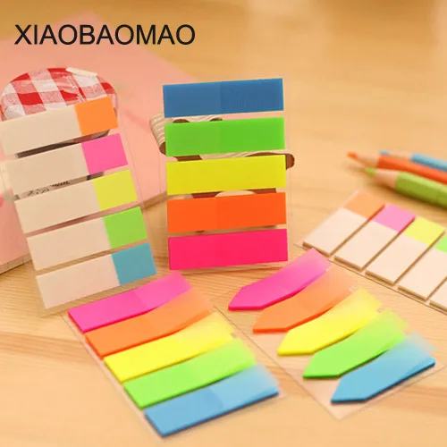 

100 sheets Color Index Tabs Flag Sticky Note Instruct Page Mark Stickers Post Label Office Papelaria Supplies
