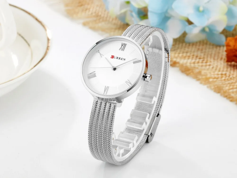 CURREN 9020 Women Watches 2017 New Quartz Top Brand Luxury Fashion bracelet watch wholesale (1)