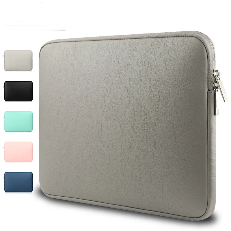 

Waterproof Laptop Sleeve Bag Case for MacBook Pro 13 15 Air 13 11 Shockproof PU Laptop Sleeve Bag for Macbook A1706 1708 2017