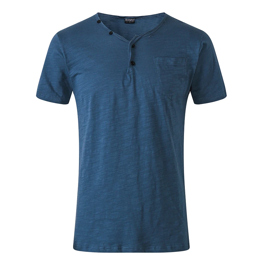 Для мужчин Узкий крой, на лето модная футболка на пуговицах воротник футболка с коротким рукавом однотонные Цвет хипстерская уличная одежда футболка повседневные мужские топы
