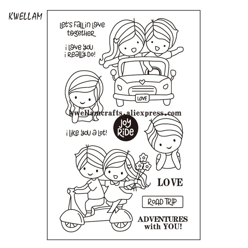 

i love you i like you a lot Scrapbook DIY photo cards rubber stamp clear stamp transparent stamp 10x15cm KW7092504