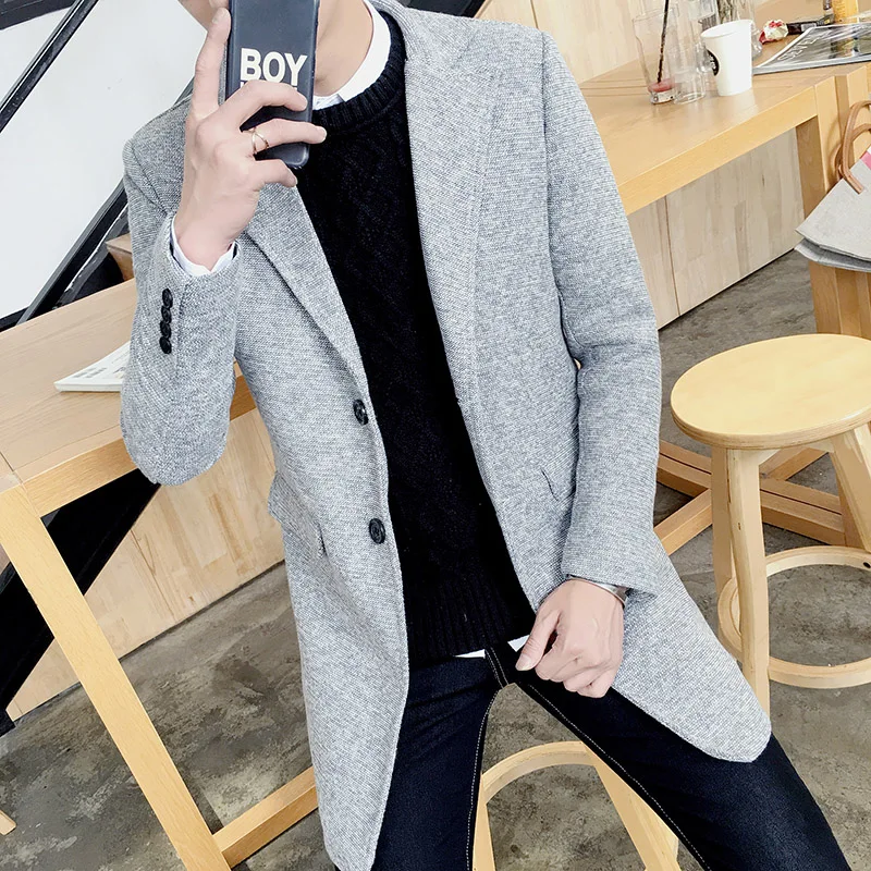 2017คนใหม่ของฤดูใบไม้ร่วงฤดูหนาวแฟชั่นบางผู้ชาย