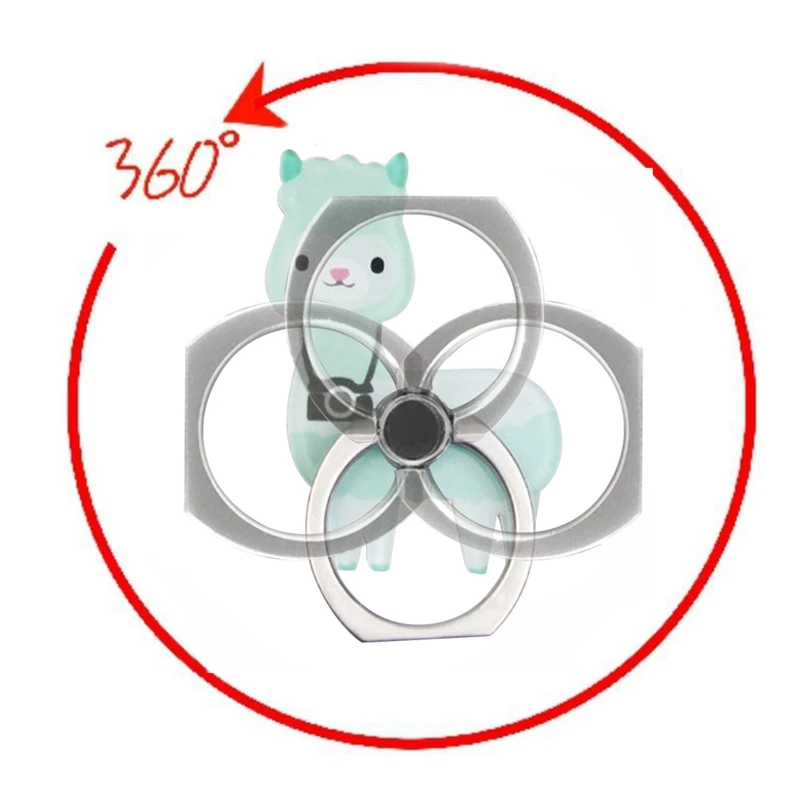 Животное Альпака мобильный телефон стенд кольцо-держатель на Палец Смартфон милый Альпака держатель Подставка для Xiaomi huawei все телефон
