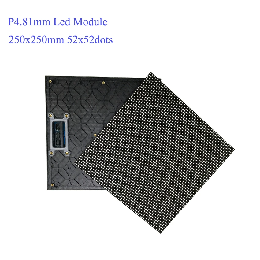 P4.81mm 250*250 мм наружный Полноцветный SMD 52*52 пикселей светодиодная billboard видео стенная панель дисплей светодиодной панели модуль для сцены