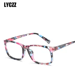Модные очки в квадратной оправе прозрачные линзы Eyewears рецепт; очки Для мужчин Для женщин поддельные очки