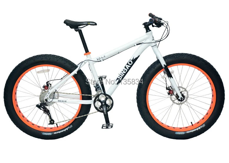9 скорости Skibob снег горный велосипед езда на велосипеде Bicicleta 26 x 4 0 супер широкий