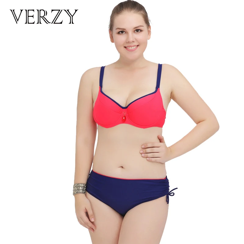 

2017 New Arrivals Solid Women Bikini Sets Plus Large Size Push Up Triangle Bottom Swimwear Buckle Female Bathing Suit Biquini
