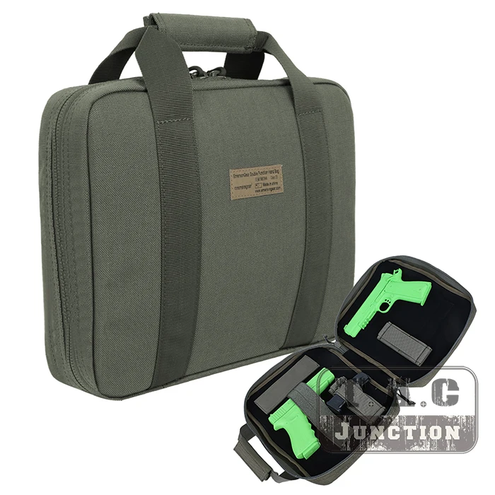 

Emerson Tactical Two Handgun Soft Hand Carrying Bag Holster Emersongear Pistol Safe Case Handgun Protection Magazine Holder