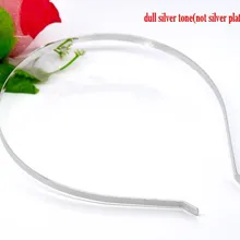 DoreenBeads 10 серебряных оттенков ободки для волос 14,5x12,5 мм 5 мм ширина(B12459), иу