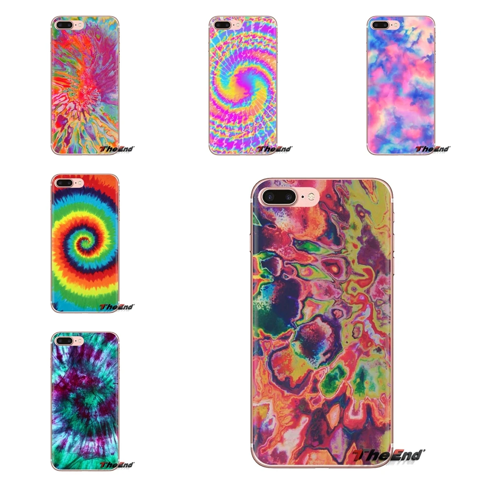 Transparent Soft Shell Cover Tie Dye Tumblr Background For Samsung Galaxy S3 S4 S5 Mini S6 S7 Edge S8 S9 S10 Plus Note 3 4 5 8 9 |