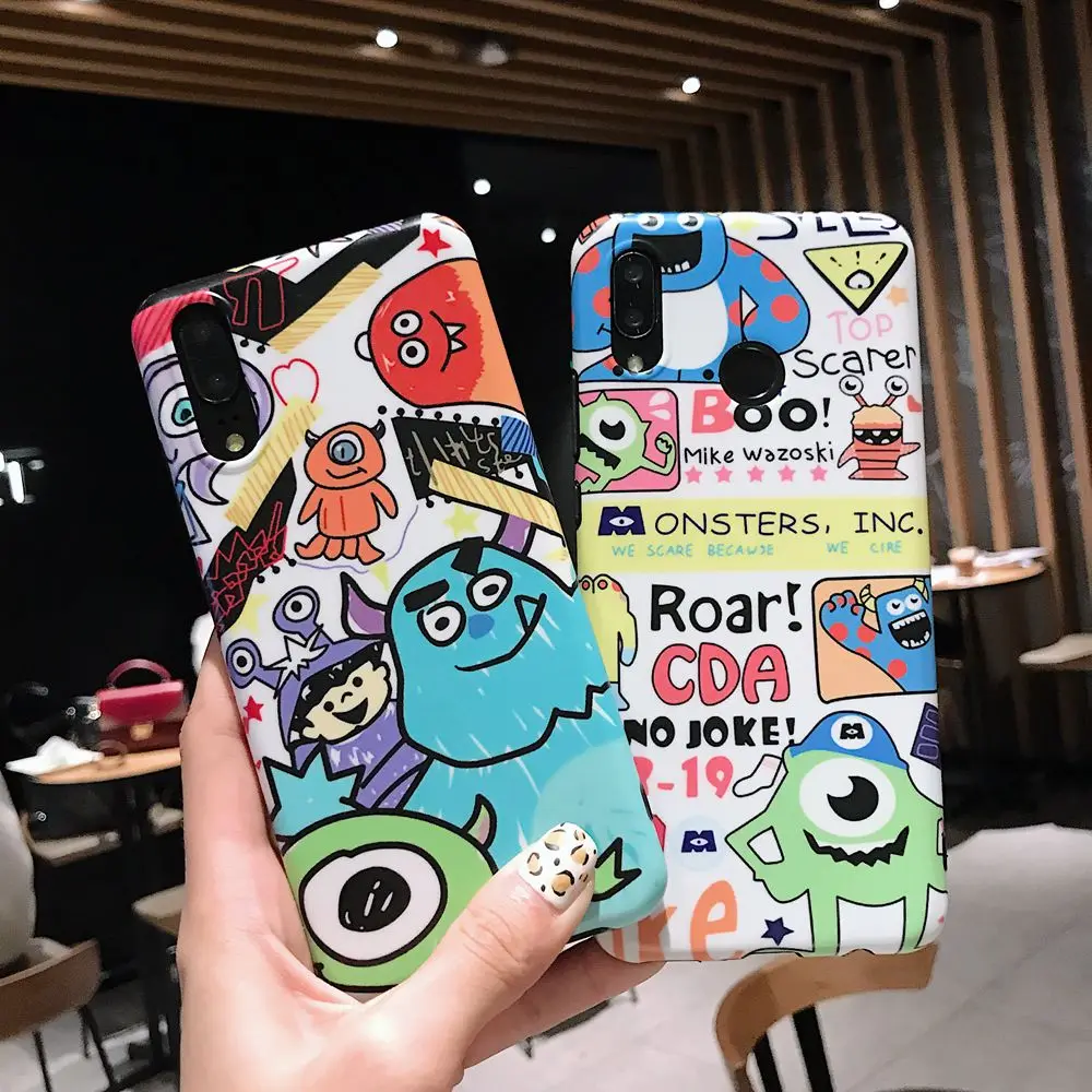 

Doodle Graffiti Scribble Cartoon Monsters Toy Matte Soft TPU Cover Case For Xiaomi Mi A2 Mi6x Case Xiaomi Redmi Note 5 Pro Cover