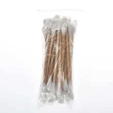 Ватные палочки деревянные палочки 24 шт одноразовые сильные абсорбирующие деревянные косметические ватные палочки