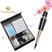 Высочайшее качество полный набор Постоянный электрический татуировки комплект 2 шт. чернила татуировки 1 шт. масло 10 шт. иглы Советы для бровей/губ/Подводка для глаз