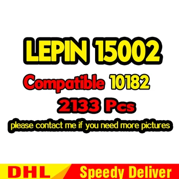 

LP 15002 Cafe Corner + LP 15007 European Market City Street Model Building Blocks Bricks Kits LPs Toy Clone 10182 10190