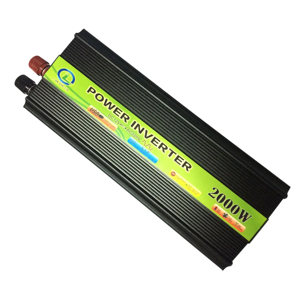 Prix pour 2000 W Onduleur De Voiture Véhicule Tension Inverseur USB DC 12 V à AC 220 V Power Inverter Adaptateur Convertisseur De Voiture Voyage Convertir 12 B 220 B Prix pour 2000 W Onduleur De Voiture Véhicule Tension Inverseur USB DC 12 V à AC 220 V Power Inverter Adaptateur Convertisseur De Voiture Voyage Convertir 12 B 220 B