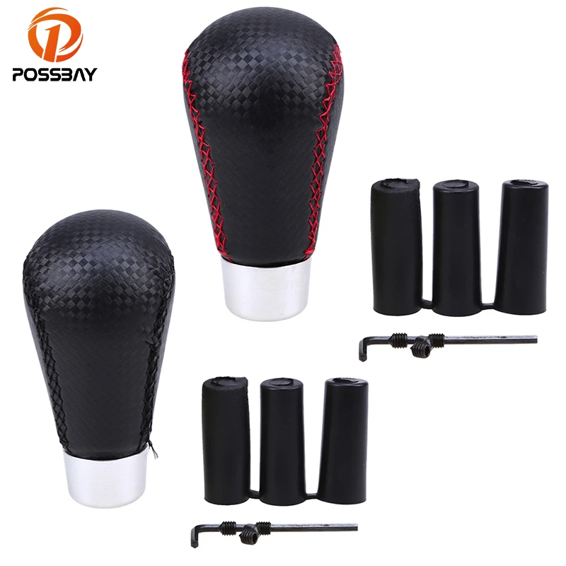 Buy POSSBAY Imitation Carbon Fiber Car Gear Shift Knob